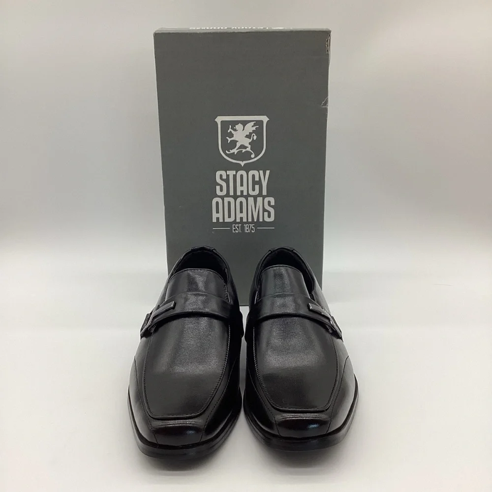 83. Stacy Adams Black Boys Dress Shoes NWT Size 3.5